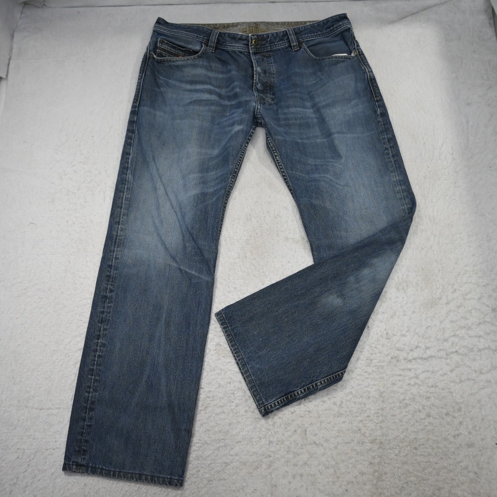 Diesel Jeans‎ Men 38 Safado Regular Slim Straight Blue Denim Button Fly